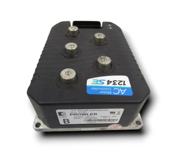 A Curtis AC motor controller. It acts as the "brain" of an electric vehicle, regulating power from the battery to the motor to control speed, torque, and braking.