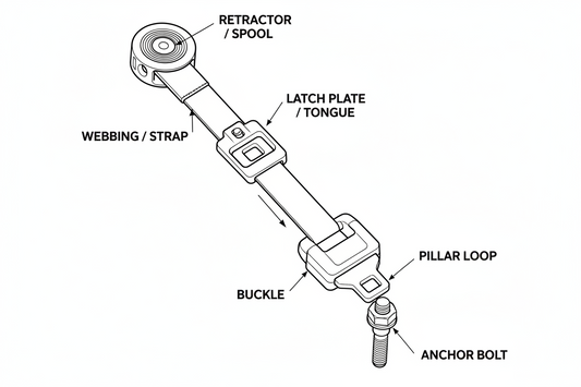 Seat belt assemlby Tracker EV