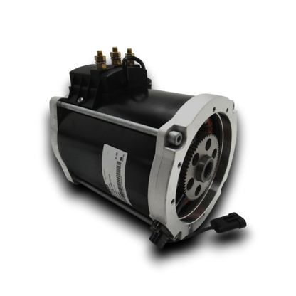 An electric traction motor. It converts electrical energy into mechanical power to drive the vehicle's wheels.