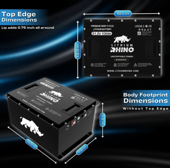 48V 105Ah Lithium Drop in KIT - Ambush, Classic